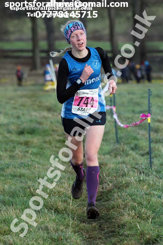 Senior womens cross country, 2019 North Eastern Cross Country Champs., Alnwick, Northumberland.  Photo: David T. Hewitson/Sports for All Pics